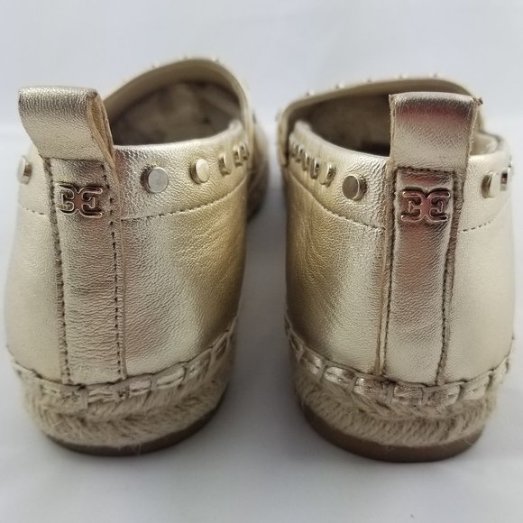 Sam Edelman | Koda Gold Studded Espadrille Loafer - Picture 4 of 10